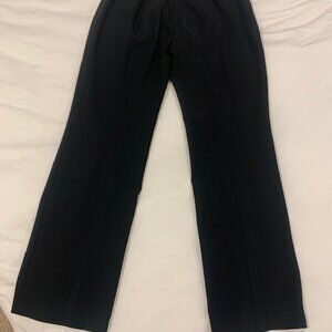 Dolce & Gabbana size 42 black wool pleated pan